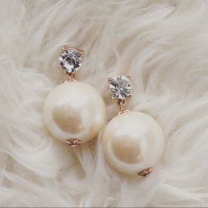 Pearl Stone Drop Earrings